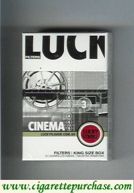 Lucky Strike Filters Cinema cigarettes hard box